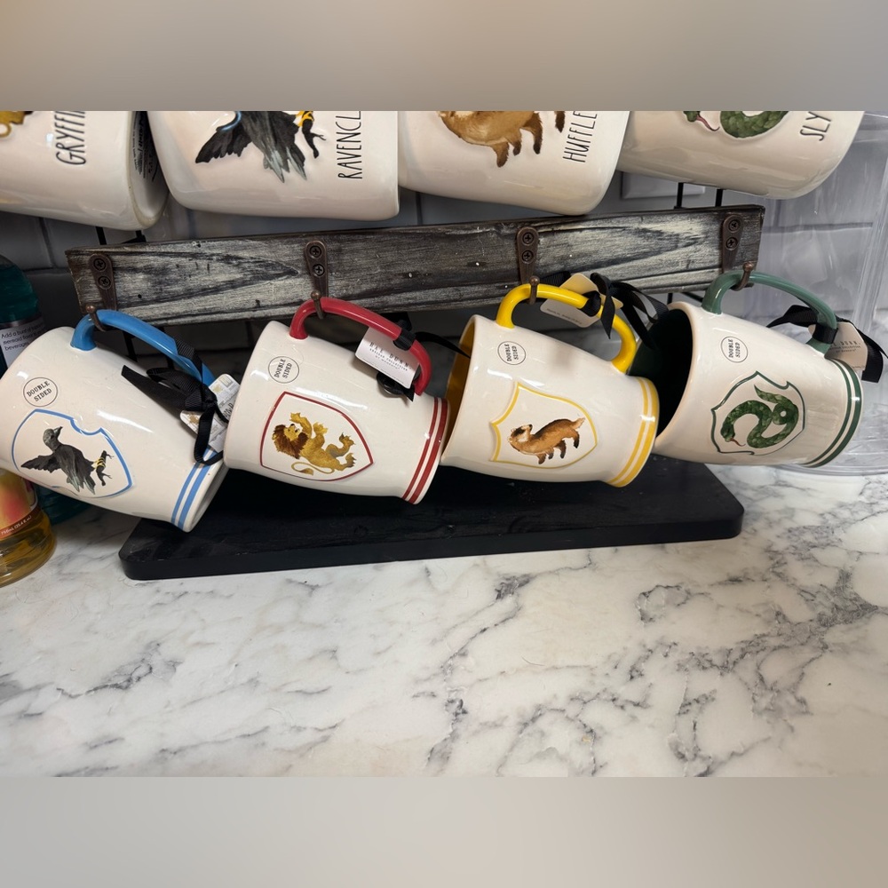 HP Rae Dunn House Crest Mugs - complete set